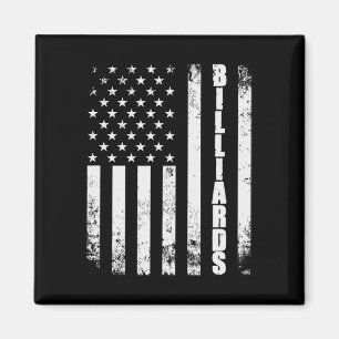 Billiards Snooker American Flag Usa Games Sport Bi Magnet
