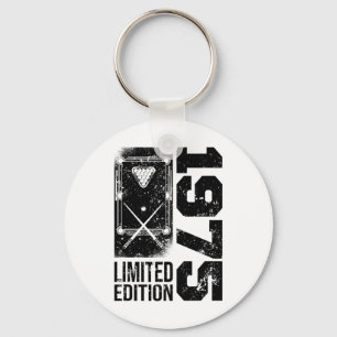 Billiards Snooker-gamer Vintage 1975 Birthday Pool Keychain