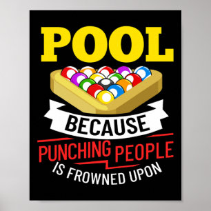 Billiards Snooker Pool Game Player Sports Competit Poster