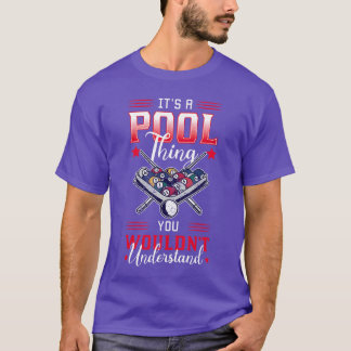 Billiards Snooker Pool Game Player Sports Competit T-Shirt