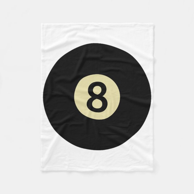 Billiards Snooker Pool Ll Number 8 Billiard Player Fleece Blanket (Front)