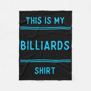 Billiards Team T Shirts Gifts. Players And Fans Pl Fleece Blanket