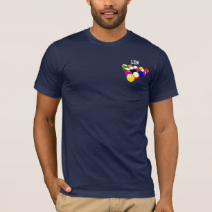 Billiards template polo shirt, ready to customize