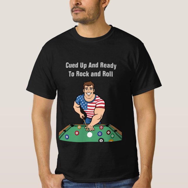Billiards Theme Team League Tshirts (Front)