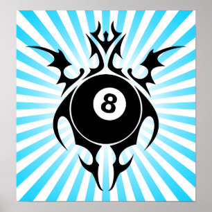 billiards : tribalz poster