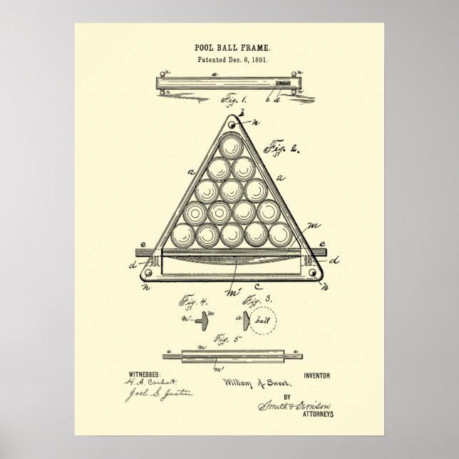 Billiards wall decor print #3 (Front)