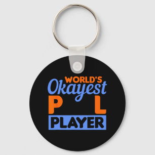Billiards Worlds Okayest Pool Player 8 Ll 1 Keychain