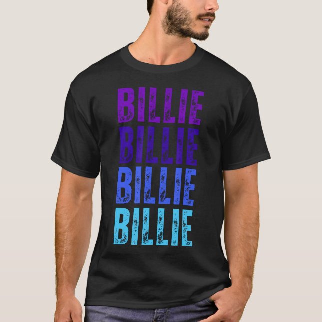Billie First Name I Love Billie T-Shirt (Front)