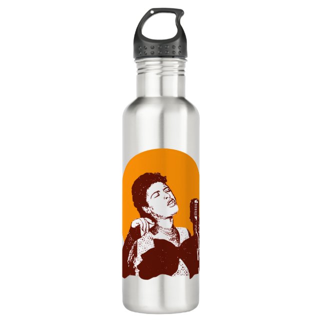 Billie Holiday 710 Ml Water Bottle (Front)