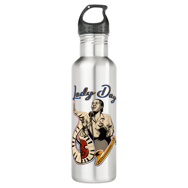 Billie Holiday 710 Ml Water Bottle (Front)