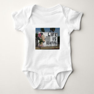 Billie Holiday Street Art Baby Bodysuit
