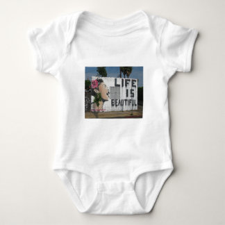 Billie Holiday Street Art Baby Bodysuit