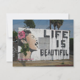 Billie Holiday Street Art Card