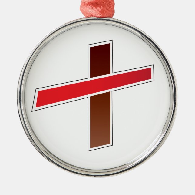 BILLIEVE CROSS METAL ORNAMENT (Front)