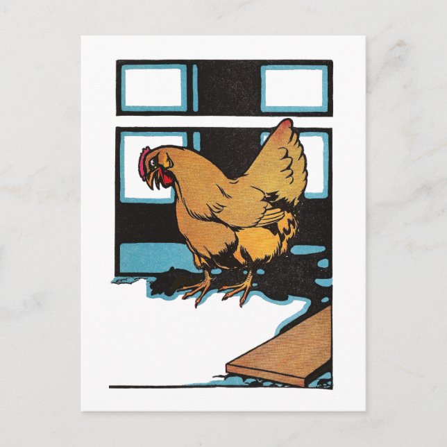 Billina the Yellow Hen Postcard (Front)