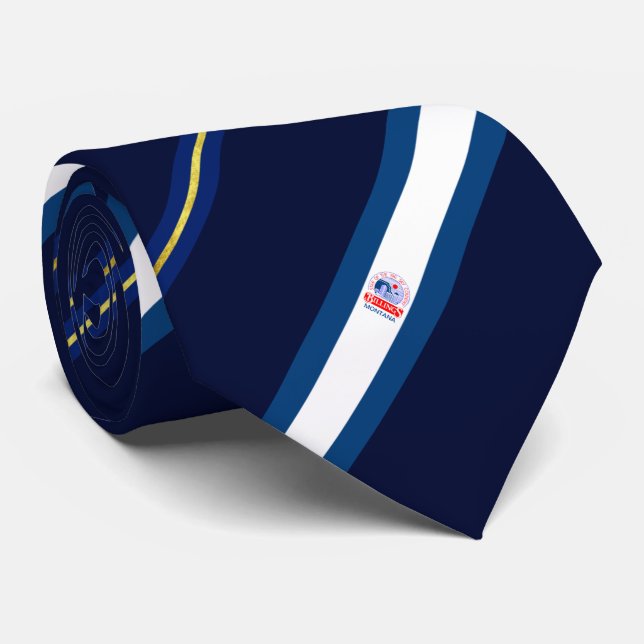 Billings (Montana) city flag Neck Tie (Rolled)