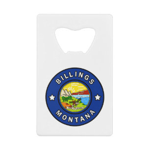 Billings Montana Credit Card Bottle Opener
