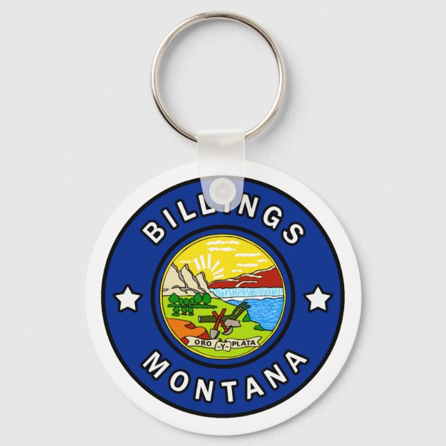 Billings Montana Keychain (Front)