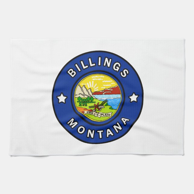 Billings Montana Kitchen Towel (Horizontal)