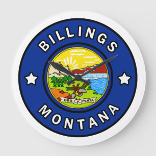 Billings Montana Large Clock