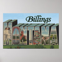 Billings, Montana - Large Letter Scenes