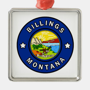 Billings Montana Metal Ornament