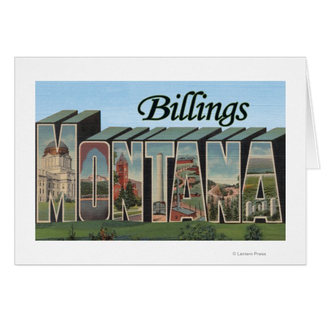 Billings, Montana - Scènes de grandes lettres (Devant horizontal)