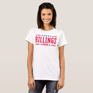 BILLINGS MONTANA Stars & Stripes T-Shirt