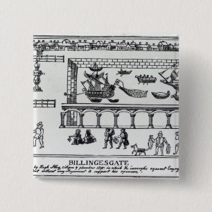 Billingsgate Market 2 Inch Square Button
