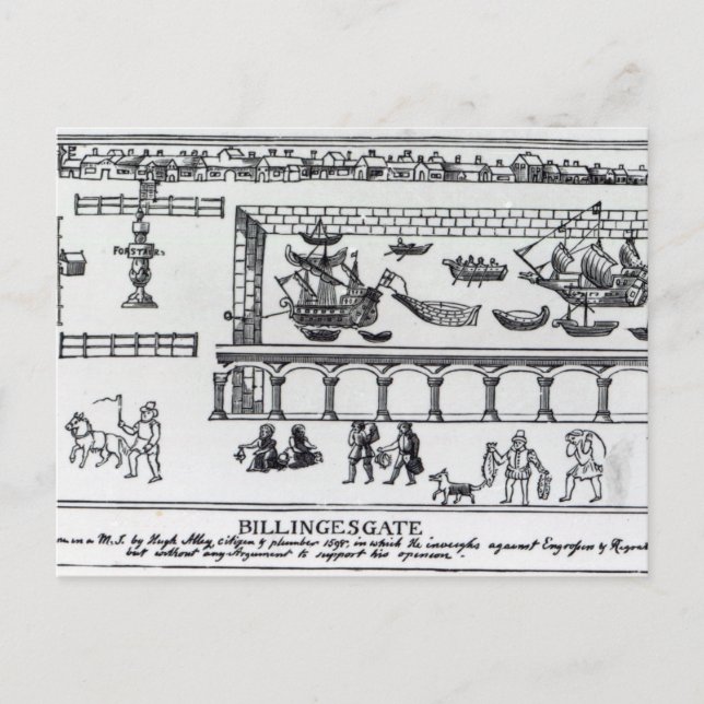 Billingsgate Market Postcard (Front)
