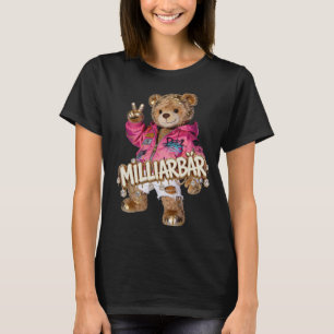 BILLIONAIRE Streetwear Pink Bomber Graffiti Tedd T-Shirt