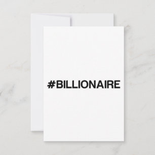 BILLIONAIRE THANK YOU CARD
