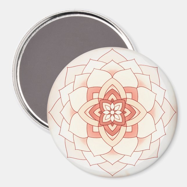 Billowy Blooming Mandala Magnet (Front/Back)