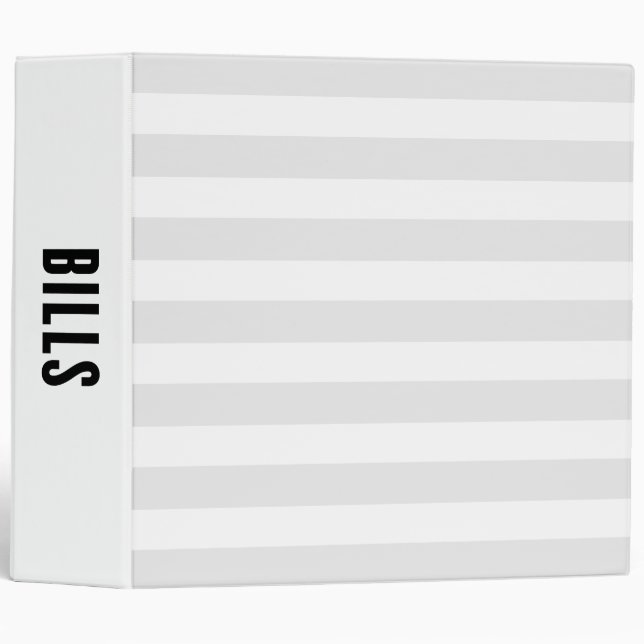 Bills | Home Organization Binder (Front/Spine)