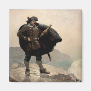 Billy Bones, Treasure Island by N. C. Wyeth Magnet