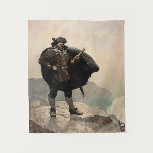 Billy Bones, Treasure Island by N. C. Wyeth Tapestry (Front)