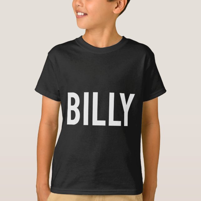 Billy - Cool New Funny Name Fan Gift Tee  (Front)