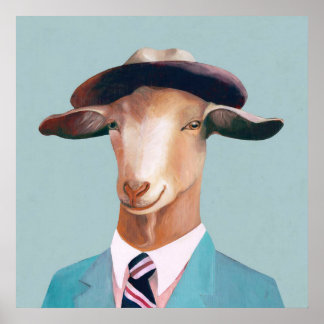 Billy Goat_Funny Goat Canvas| Goat Home Decor
