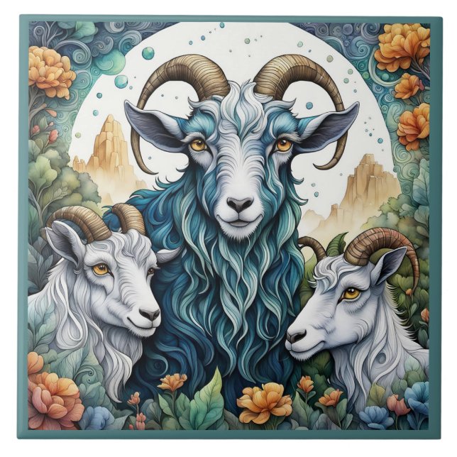 Billy Goats Gruff  Tile (Front)