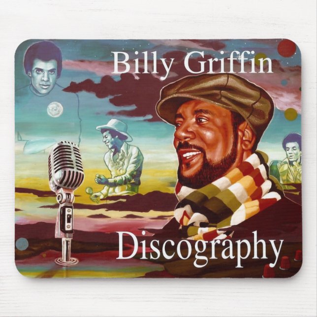 Billy Griffin Discography Mouse Pad (Front)