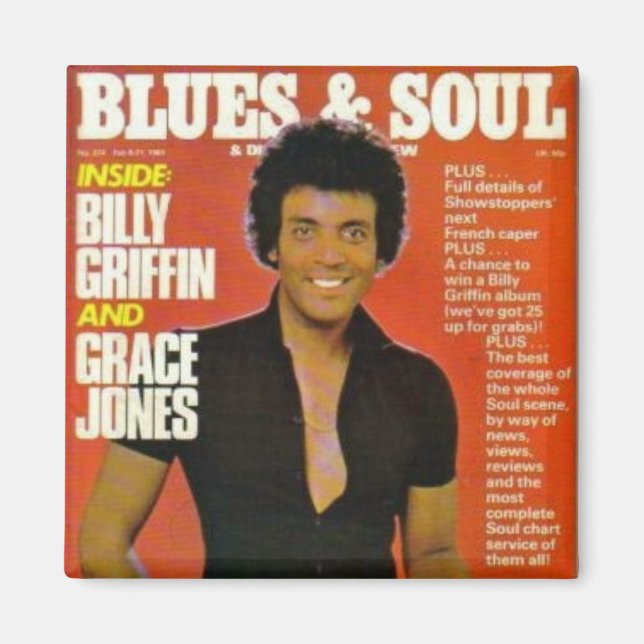 Billy Griffin "RETRO ART" Magazine Magnet (Front)