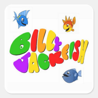 Billy Jackfish Square Stickers