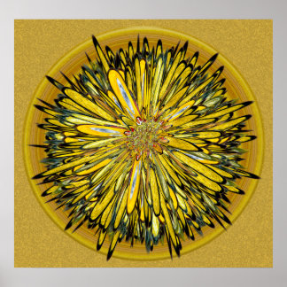 Billy Jean -- Floral Disc Poster