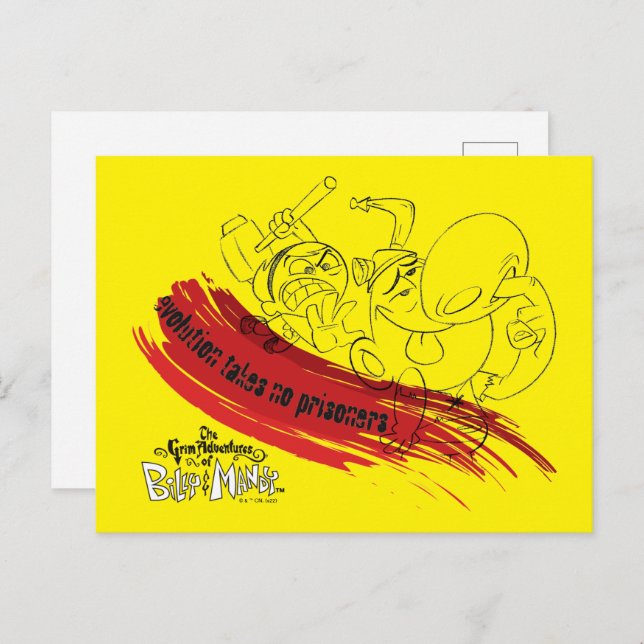 Billy & Mandy - Evolution Takes No Prisoners Postcard (Front/Back)
