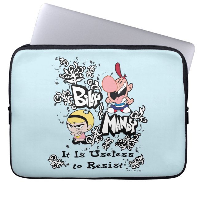 Billy & Mandy - Useless to Resist Laptop Sleeve (Front)