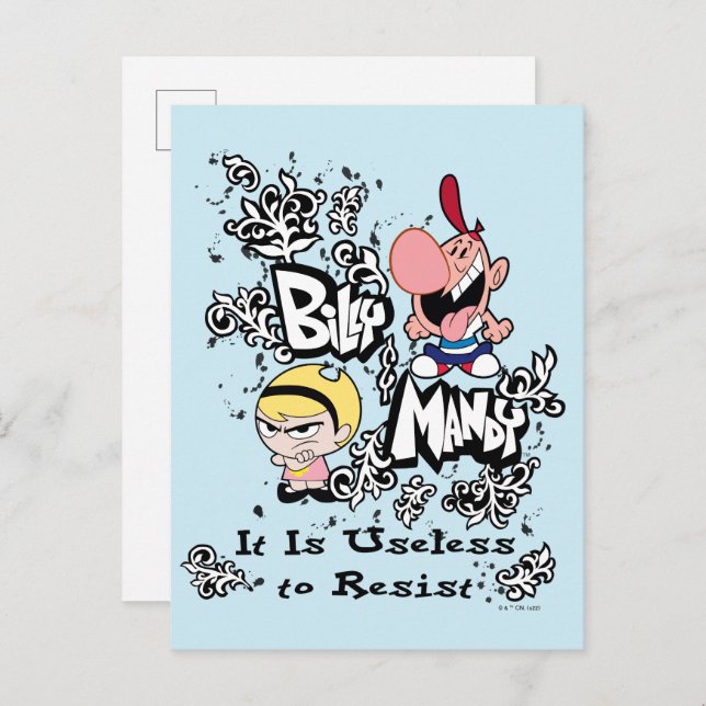 Billy & Mandy - Useless to Resist Postcard (Front/Back)