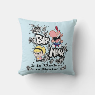 Billy & Mandy - Useless to Resist Throw Pillow