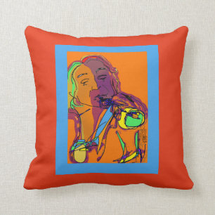 "Billy"  Plays the Horn Pillow