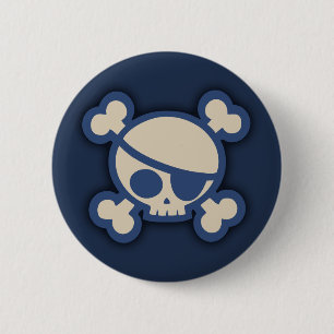 Billy Roger -Blue 2 Inch Round Button