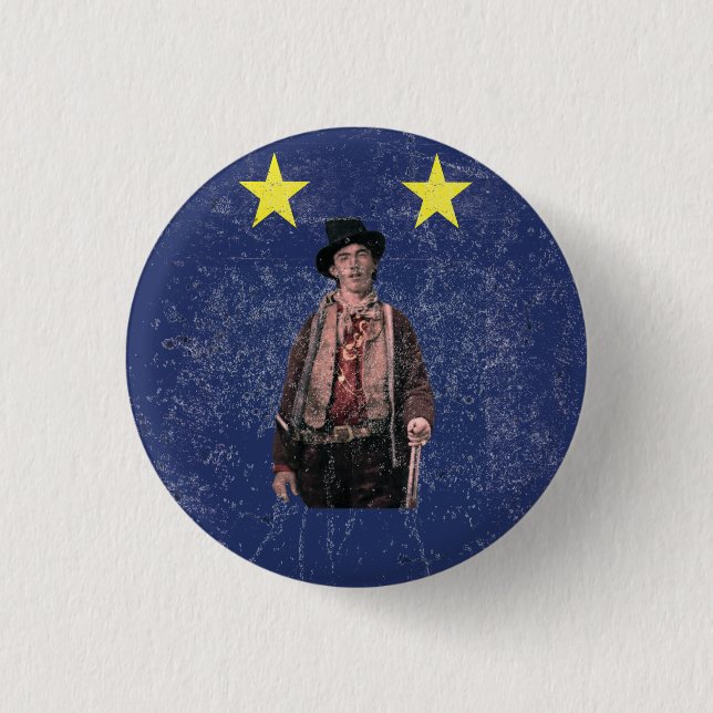 Billy the Kid 1 Inch Round Button (Front)